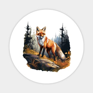 Forest Foxes Magnet